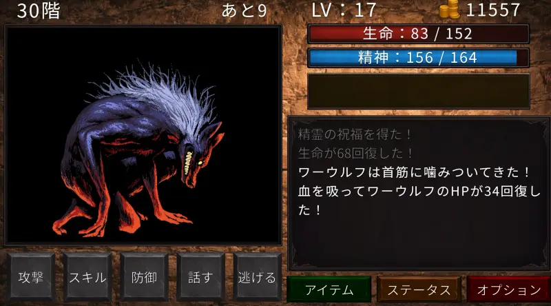 ガンドの塔のダンジョン画面3