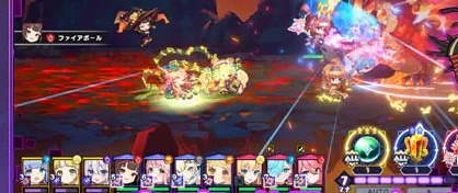 ドットアビスXの放置ハクスラのバトル画面（DMM GAMES公式ページ（FANZA GAMES）掲載画像の一部）